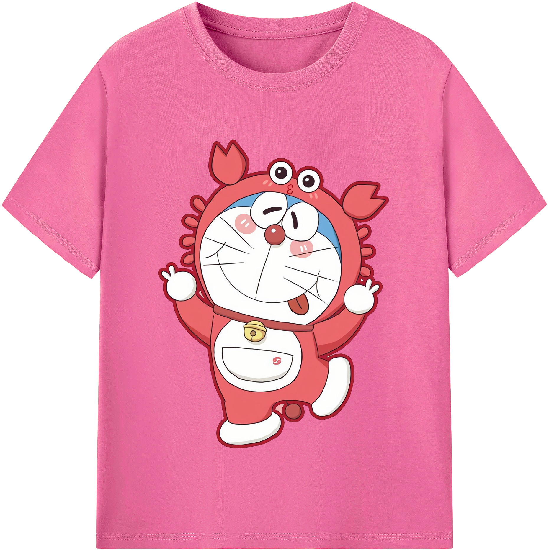 （画像用） ドラえもん Doraemon レディースカジュアルプリントTシャツ（綿100％）
